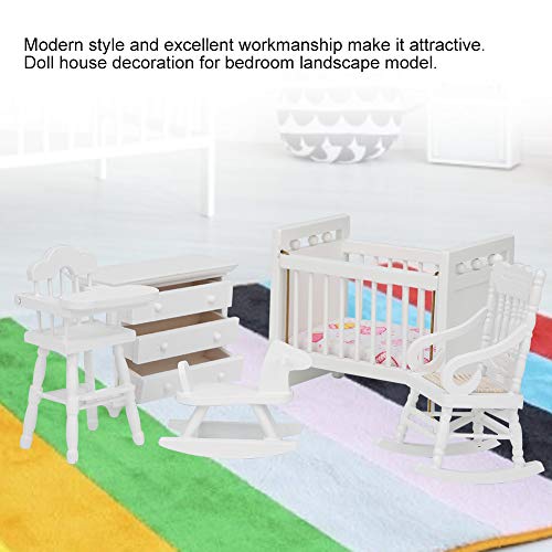 01 Móveis de jardim de fadas e acessórios para decoração de casa de bonecas, mini móveis para casa d