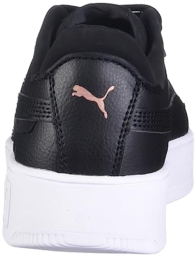PUMA Women's CARINA STREET Sneaker, Puma Black-Puma Black-Rose Gold-Puma White, 9.5