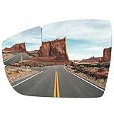 LOIYLLEN Driver Side Mirror Replacement for Ford Focus 2012 2013 2014 2015 2016 2017 2018 - Left Side Mirror Glass, Rear View Mirrors Glass