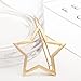 Olpchee 4 Pcs Fashion Gold Hair Clips for Girls Women Headwear Simple Hollow Star Ponytail Hairpins Wedding Bridesmaids Bridal Ornament