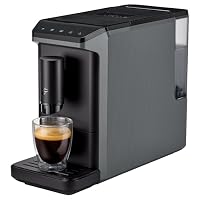 Tchibo Kaffeevollautomat Esperto mini für Caffè Crema und Espresso, nur 16cm breit, klein und kompakt, geeignet für jede Küche, Camping, Tinyhouse, Studentenapartment, Grau – Ansicht 1