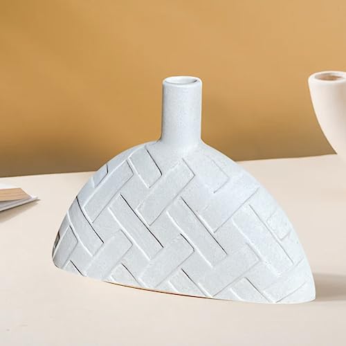 Image of Xtore Stylish Ceramic Vase for Home Decor (Pack of 1, Off White)