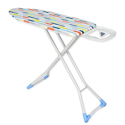 Planche à repasser portable avec housse en tissu rayé coloré 84cm