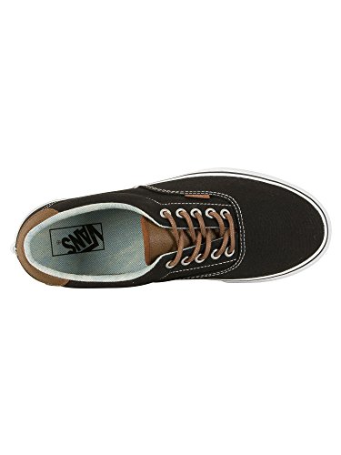 Vans Vans Mens Era 59 Leather Low-Top Skate Shoes Black 6.5 Medium (D)