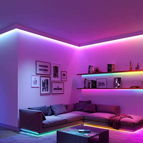 Tuya Wifi Dream Color 2160Led Cob Strip Digital Pixel Rgb Chasing Color Cob 10Ft/3M With Adapter Alexa/Google Home,Segmented Diy, Intelligent Color Picking, Music Sync For Gaming Cob Led Strip Lights #TOP6