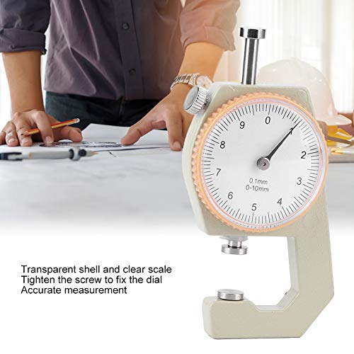 Calibrador de Grosor, Calibrador de Aleación de Aluminio, Medidor de Grosor Preciso para Joyería y Cuero, Cabeza Plana miniatura 3