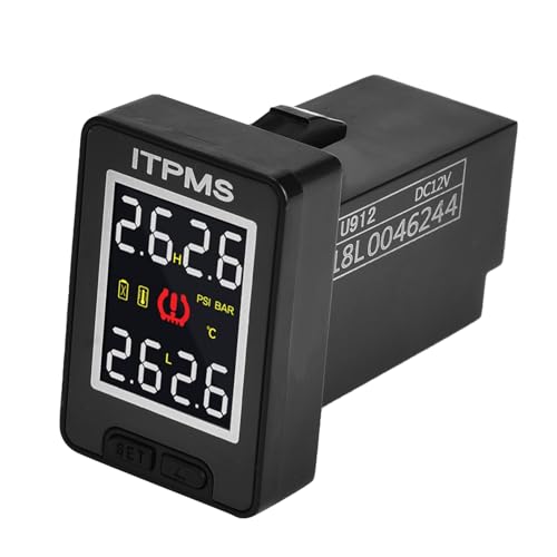 Tire Pressure Sensor, Car TPMS Tyre Pressure Monitor System with 4 Internal Sensors