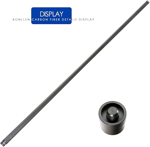 Miniatura 8 de KONLLEN Carom - Juego de taco de billar de 3 cojines con estuche (55.9 in, punta de ojo de mar de 0.472 in, junta de pasador radial, peso ajustable,