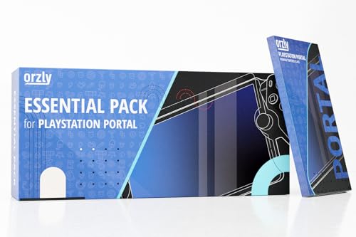 Image of Accessories Bundle designed for playstation Portal Case and Screen Protector Headphones Grip Case charge cable thumb grip and more enabling enhanced remote game play White Gift box Edition