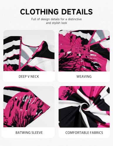 Image of Bsubseach Women Floral Print Kaftan Dresses Plus Size Bathing Suit Cover Up Moo Moos Caftan Beach Dress for Swimwear Summer