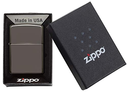 Image of Zippo Classic Black Ice Design Pocket Lighter Windproof Stylish Premium Metal Body Eco Environment-Friendly Unique Stylish Travel Friendly