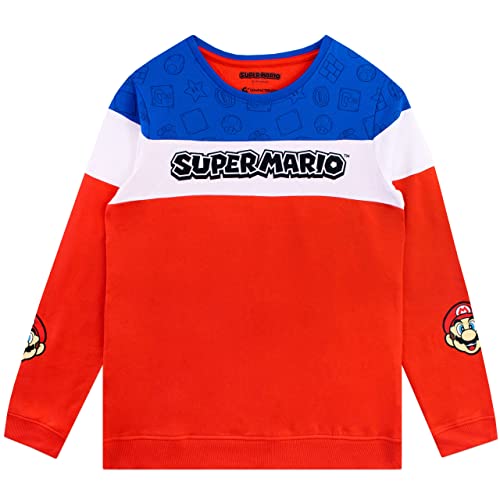 SUPER MARIO Boys Gaming Sweatshirt and Joggers Set 2 Piece Outfit Set for Kids Multicolor 122
