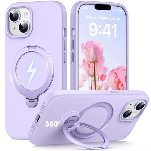 Coque iPhone 14 antichoc militaire à anneau magnétique 360