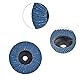12 Stück Fächerscheiben, Schleifscheiben Schleifmopteller, 3 Zoll 75mm 120 Korn Lamellenscheibe, Flap Disc für Metall Stahl Holz, Schleifscheibe Schleifmop Flap Disk, Blau