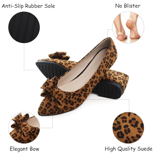 Image of SAILING LU Women's Bow-Knot Pointed Toe Ballet Flats