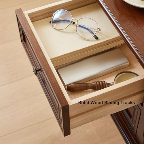Commode en bois rétro chic pour chambre à coucher haut de gamme - 7