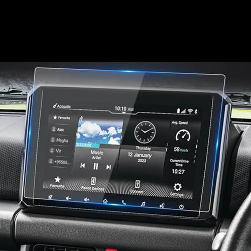 Protecteur d'Ecran GPS Suzuki Jimny 2019-2023 Anti-Rayures Clarté HD Intérieur