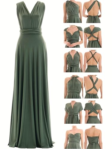 Juvell Brautjungfernkleider lang - Infinity Dress Maxi - Abendkleider elegant-festlich - Multiway-Wickelkleid - Hochzeit-Abiball-Bridesmaid - 1000...