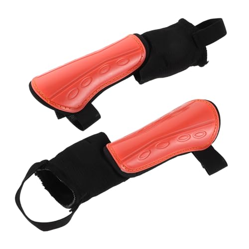 POPETPOP 2pcs Toddler Soccer Shin Pads with Eva Cushion Youth Shin Guards Protective Gear Ankle and Calf Support for Boys Girls Football Injury Prevention