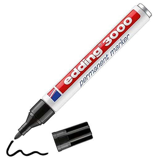 edding 3000 marcador permanente - negro - 1 rotulador - punta redonda 1,5-3 mm - indeleble de secado rápido - resistente al agua y a los borrones - cartón, plástico, madera, metal, tela | Ya disponible en tu tienda friki favorita! En mundofriki.es!