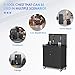 GangMei Tool Cart with Wheels and 2 Drawers, Metal Garage Storage Cabinet with Lockable Doors, Pegboard and 4 Hooks for Garage, Workshop, Tool Chest, Heavy Duty Work Bench, Black, Assembly Required