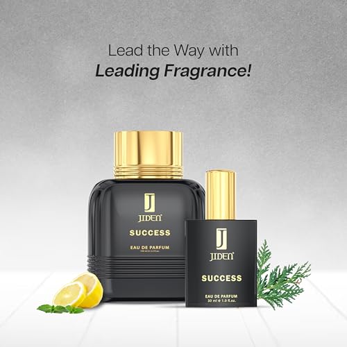 Image of JIDEN Luxury Success Eau De Parfum Men, 100ml with Cedar, Vetiver & Cypress Notes - Premium Long Lasting Woody & Citrus Fragrance Spray - Gift For Friends | Gift for Men