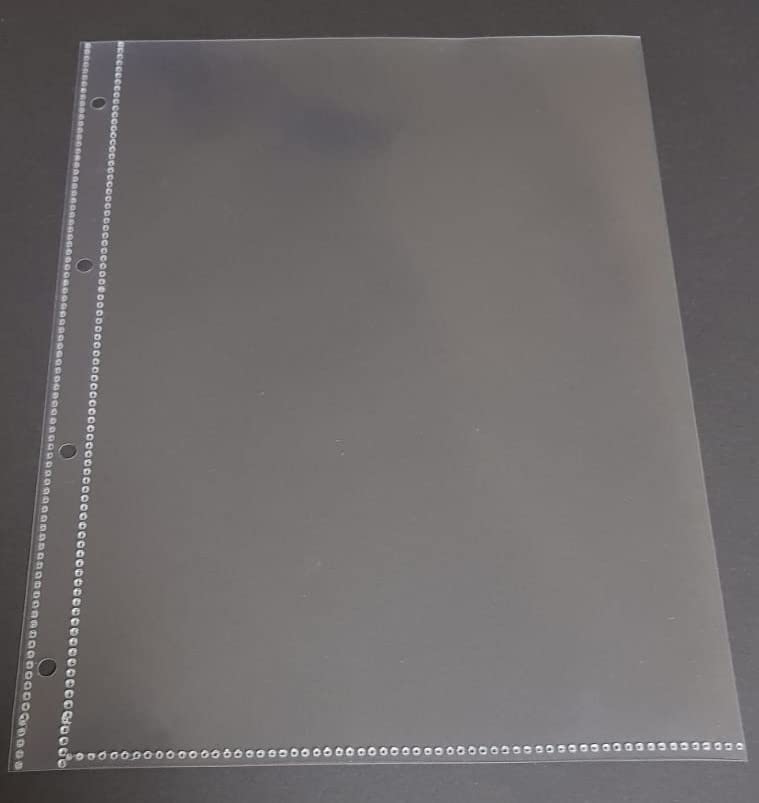A4 Prospekthüllen 4er-Lochung super stark 180my glatt 100 St | Extra dick (0,18mm), Glasklar, Dokumentenecht, Klarsichthülle mit Abheftrand, Ideal für Archivierung, 100% recycelbar