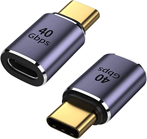 Image of MICROWARE 40Gbps USB4.0 C Adapter Type C 4.0 Male to Female Connector, with LED Indicator, Support 8K Audio and Video Transmission, for Smartphone Tablet Steam Deck, (Passthrough F /M)