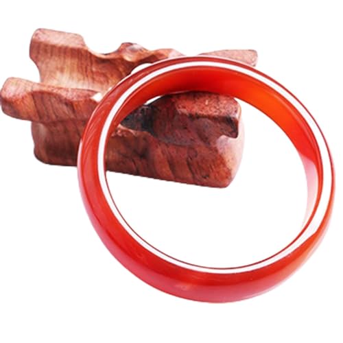 Bracelet en jade d'agate rouge naturelle de Chine pour sublimer vos soirées