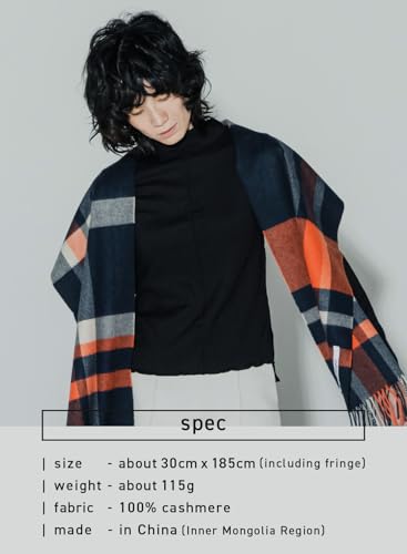 22 colors 100% cashmere checked plaid scarf ladies large thick C-B0011B3