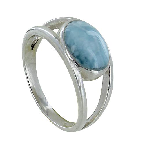 Bague Larimar en Argent 925 de Les Poulettes pour sublimer vos tenues d'été et vos soirées