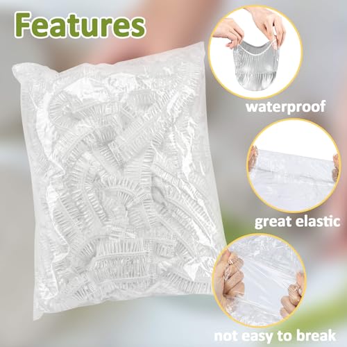 Image of MAQIHAN 300 Bowl Covers for Bread Proofing - Medium Plastic Wrap for Food