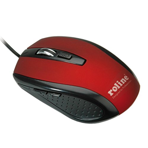 Preisvergleich Produktbild ROLINE 18011082 Optische USB Maus rot