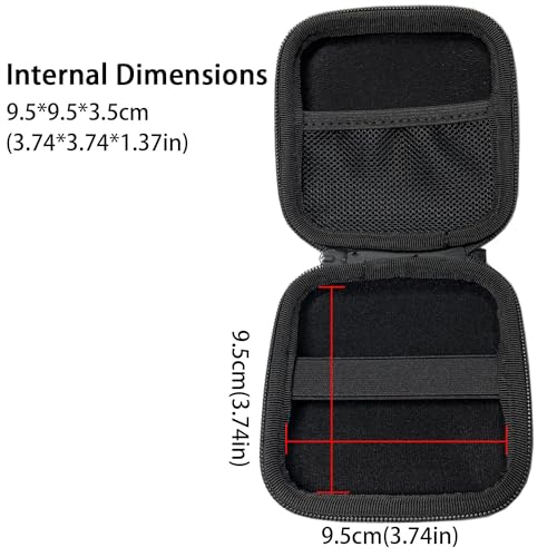 TRIPHKAR Tragbare Tasche Organizer Case Hart Eva Etui Hülle für GBA SP Gameboy Advance SP Console, MacBook Ladegerät, Kabel und Zubehör (Schwarz)