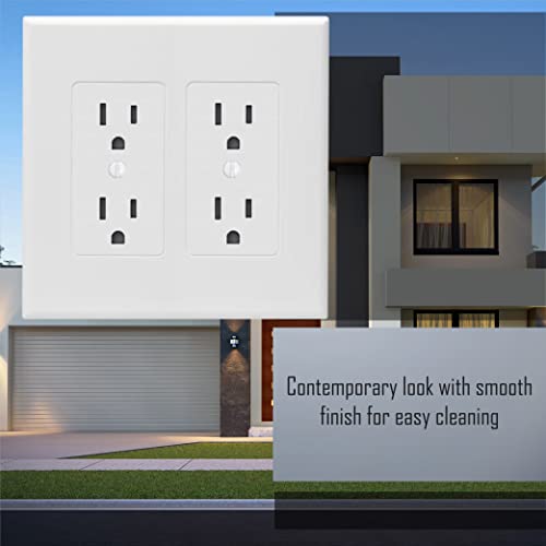 Taymac 2602W Revive Device Wall Plates 2-Gang Masque Decorator Cover, White #TOP5