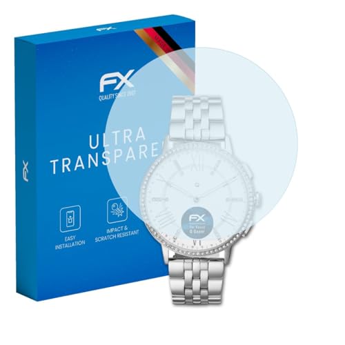 atFoliX Screen Protection Film compatible with Fossil Q Gazer Screen Protector, ultra-clear FX Protective Film (3X)