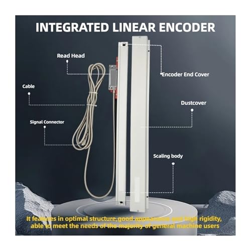 Escala lineal óptica 0.005mm con sensor para torno miniatura 6