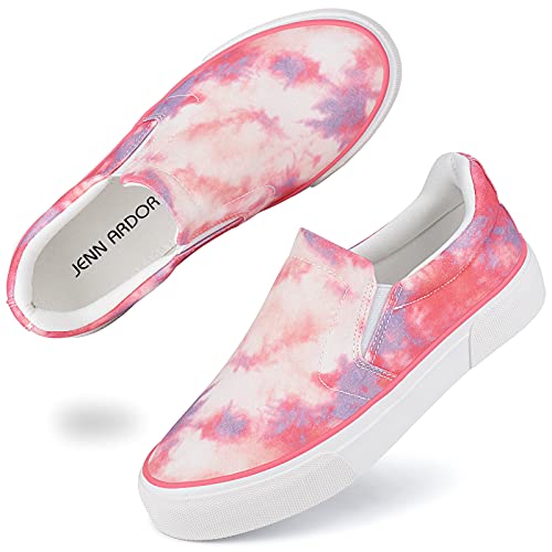 Image of JENN ARDOR Womens Slip On Sneakers Perforated /Quilted Casual Shoes Fashion Walking Flats