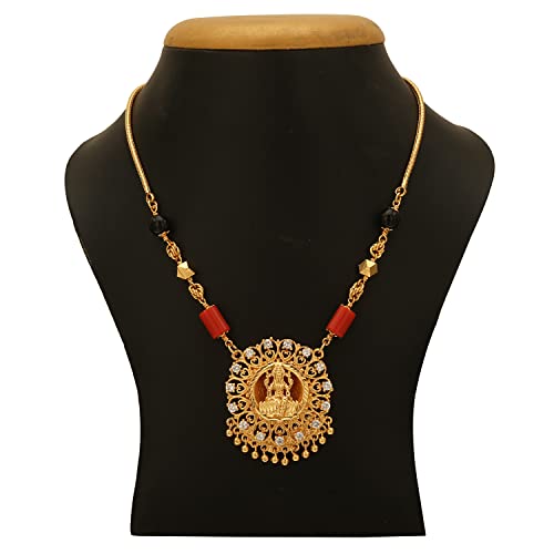 Image of Radha's Creations jewellery GSB mangalorean chain for women one gram gold