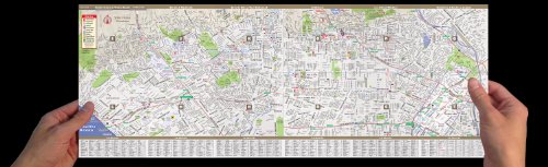 Streetsmart Los Angeles Map By Vandam — Laminated Pocket Size City Street & Freeway Map To Los Angeles, Ca Complete With All Attractions, Sights, Museums, Hotels, Beaches, Themeparks And Shopping #TOP5