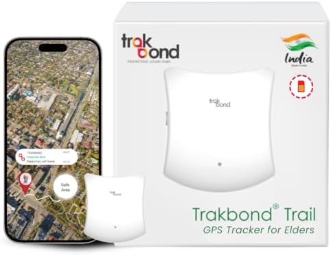 Trakbond Trail - Real-Time GPS Tracker for Elders (White) : Amazon.in ...