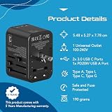 Ceptics 65W Universal Travel Adapter with GaN Fast Charging — view 6