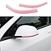 Tesheer for Pink Tesla Car Accessories Door Handle Covers for Pink 2014-2026 Model 3 Highland with HW 4.0 Camera Covers for Model 3 Side Mirror Trim Strips for Tesla Model 3 Accessories (8PCS)