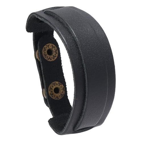 Punk Rock Adjustable Buckle Wristband Pu Leather Cuff Bracelet