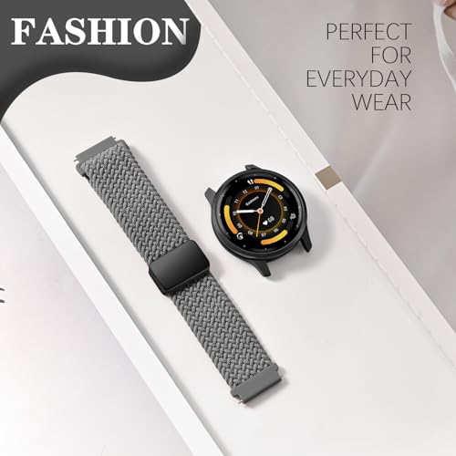 Correa de nylon trenzada magnética 22mm compatible Garmin Venu miniatura 4