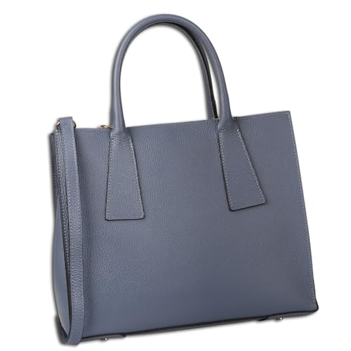 Sac à main bleu et gris rigide modèle OTT183HH5 format moyen