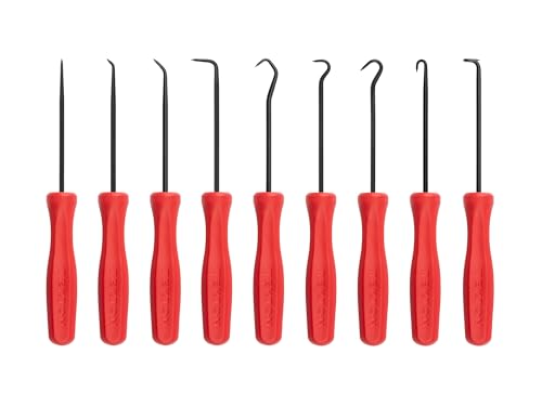 Image of TEKTON Pointed Pick and Hook Set (9-Piece) | PNH90004 | Made in USA
