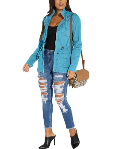 Shekiss CASUAL FALL DENIM BUTTON JACKETS Casual Fall Denim Jackets thumb #3