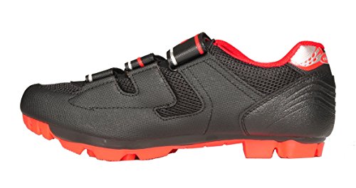 Gavin Off Road Mountain Cycling Shoes MTB Black/Red