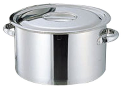 Amazon｜エムテートリマツ 18-8厚底半寸胴鍋 目盛付 27cm｜寸胴鍋